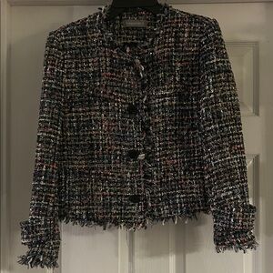 Bagatelle Black and White Tweed Blazer